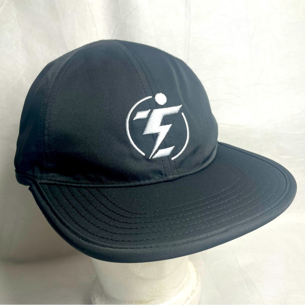 WILLIT Activewear Moisture Wicking Black Hat Cap Adjustable Strapback Electric